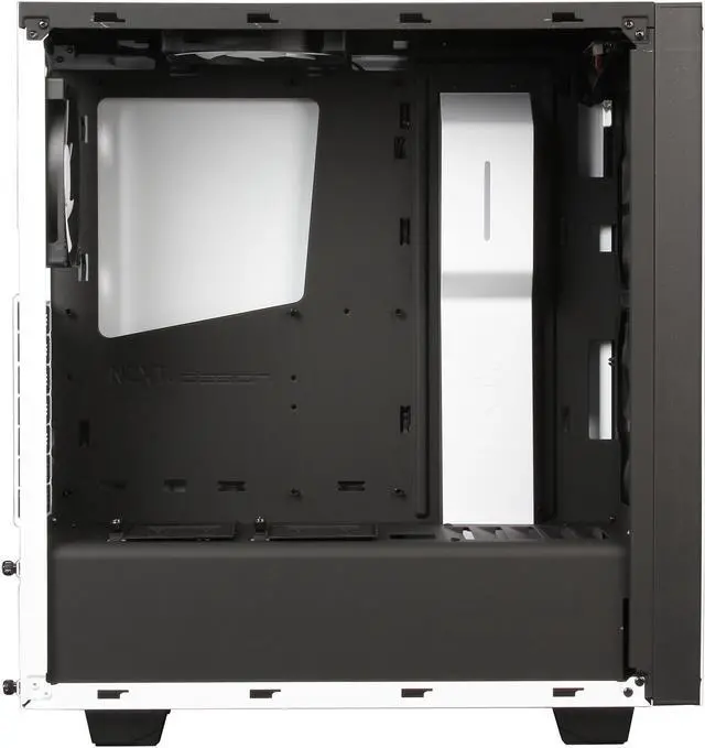Alt view image 6 of 10 - NZXT S340 Glossy White Steel ATX Mid Tower Case