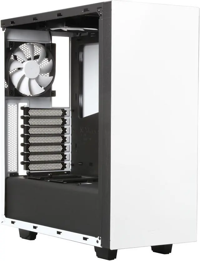 Alt view image 7 of 10 - NZXT S340 Glossy White Steel ATX Mid Tower Case