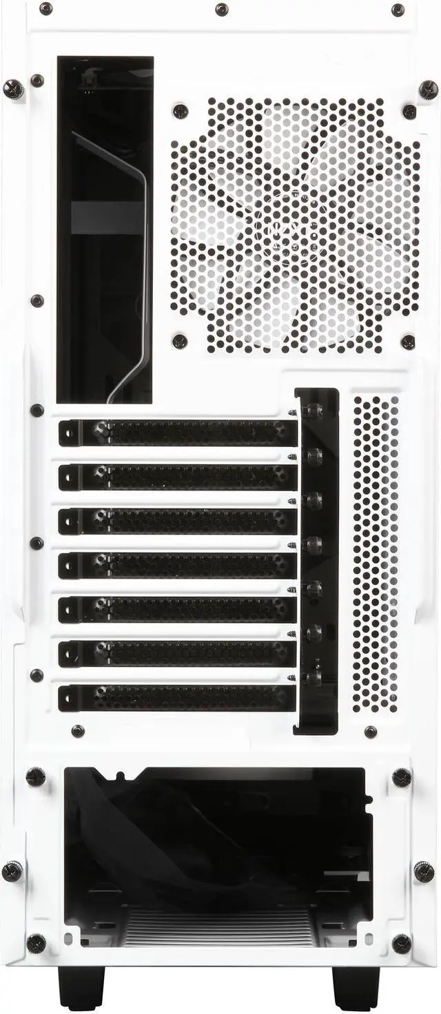 Alt view image 9 of 10 - NZXT S340 Glossy White Steel ATX Mid Tower Case