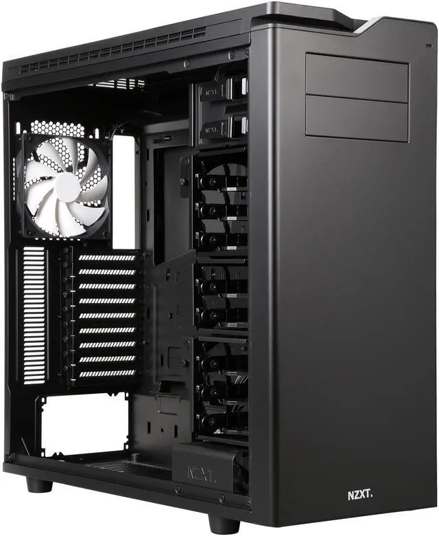 Alt view image 8 of 9 - NZXT H630W-M1 Matte Black SECC Steel, ABS Plastic Ultra Tower Computer Case