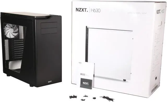 Alt view image 10 of 9 - NZXT H630W-M1 Matte Black SECC Steel, ABS Plastic Ultra Tower Computer Case