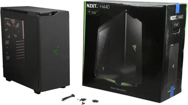 Alt view image 9 of 9 - NZXT H440 Razer RB-CA-H440W-RA Black SECC Steel, ABS Plastic ATX Mid Tower Computer Case