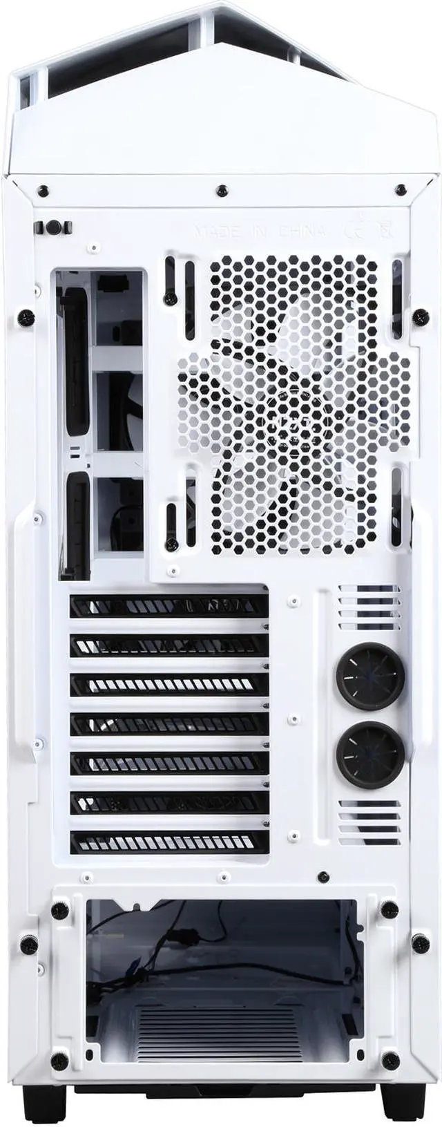 Alt view image 10 of 12 - NEW NZXT Noctis 450 Mid Tower Case. Next Generation 5.25-less Design. PWM Fan Hub, Include 4 x 2nd Gen FNv2 Fans, High-End WC support, USB3.0,Glossy White/Blue LED