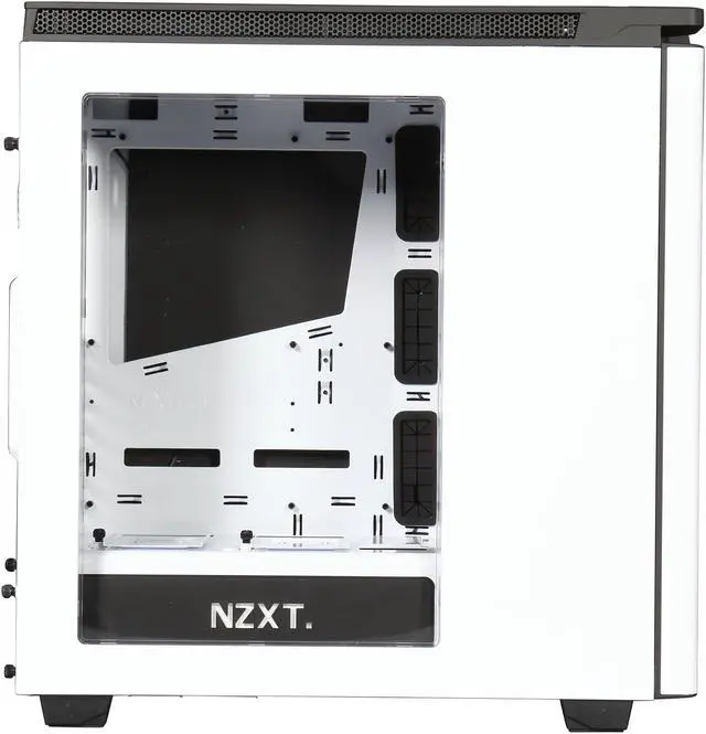 Alt view image 4 of 9 - NEW NZXT H440 STEEL Mid Tower Case. Next Generation 5.25-less Design. Include 4 x 2nd Gen FN V2 Fans, High-End WC Support, USB3.0, PWM Fan Hub, White/Black