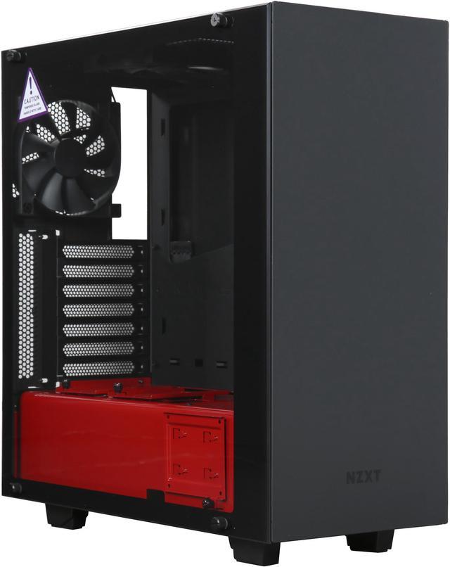 Open Box: NZXT S340 Elite Black/Red Steel/Tempered Glass ATX Mid Tower Case  