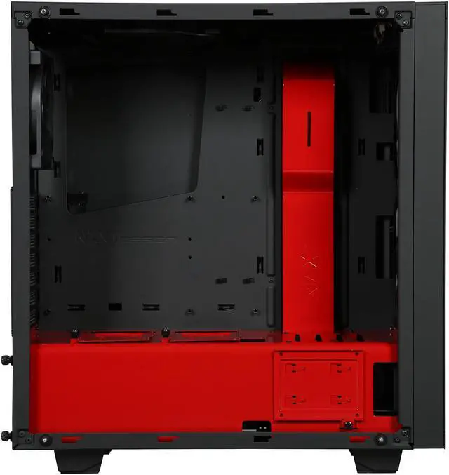 Alt view image 6 of 10 - NZXT S340 Elite Black/Red Steel/Tempered Glass ATX Mid Tower Case