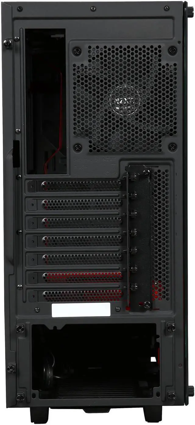 Alt view image 9 of 10 - NZXT S340 Elite Black/Red Steel/Tempered Glass ATX Mid Tower Case
