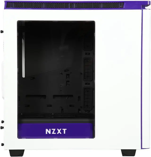 Alt view image 4 of 10 - NZXT H440 STEEL Mid Tower Case. Next Generation 5.25-less Design. Include 4 x 2nd Gen FNv2 Fans, High-End WC Support, USB3.0, PWM Fan Hub, White/Purple