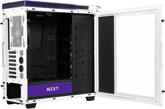 Alt view image 5 of 10 - NZXT H440 STEEL Mid Tower Case. Next Generation 5.25-less Design. Include 4 x 2nd Gen FNv2 Fans, High-End WC Support, USB3.0, PWM Fan Hub, White/Purple