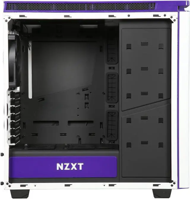 Alt view image 6 of 10 - NZXT H440 STEEL Mid Tower Case. Next Generation 5.25-less Design. Include 4 x 2nd Gen FNv2 Fans, High-End WC Support, USB3.0, PWM Fan Hub, White/Purple