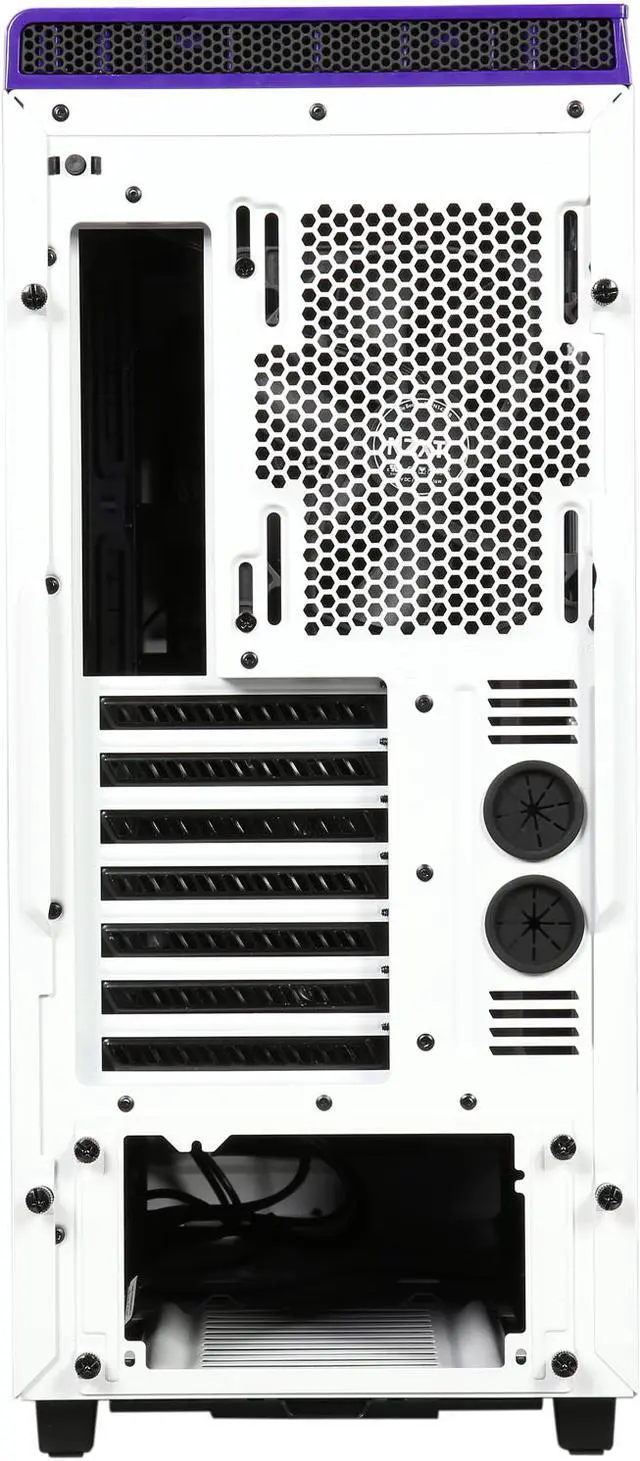 Alt view image 9 of 10 - NZXT H440 STEEL Mid Tower Case. Next Generation 5.25-less Design. Include 4 x 2nd Gen FNv2 Fans, High-End WC Support, USB3.0, PWM Fan Hub, White/Purple