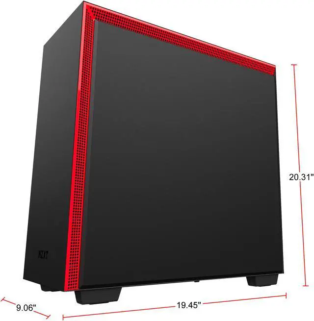 Alt view image 6 of 8 - NZXT H700i - ATX Mid-Tower PC Gaming Case - Tempered Glass Panel - Enhanced Cable Management System - Water-Cooling Ready - Black/Red