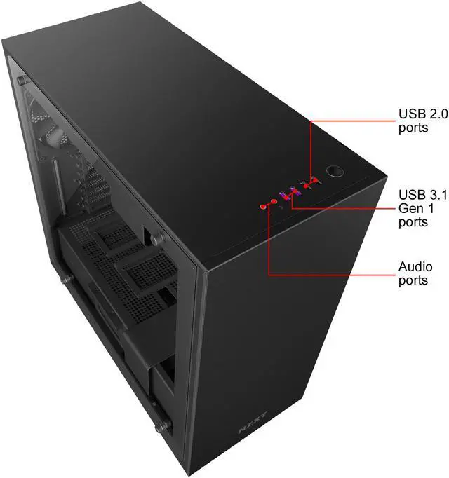 Alt view image 5 of 8 - NZXT H700i - ATX Mid-Tower PC Gaming Case - CAM-Powered Smart Device - RGB and Fan Control - Tempered Glass Panel - Enhanced Cable Management System - Water-Cooling Ready - Black