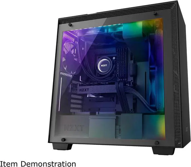 Alt view image 2 of 8 - NZXT H700i - ATX Mid-Tower PC Gaming Case - CAM-Powered Smart Device - RGB and Fan Control - Tempered Glass Panel - Enhanced Cable Management System - Water-Cooling Ready - Black