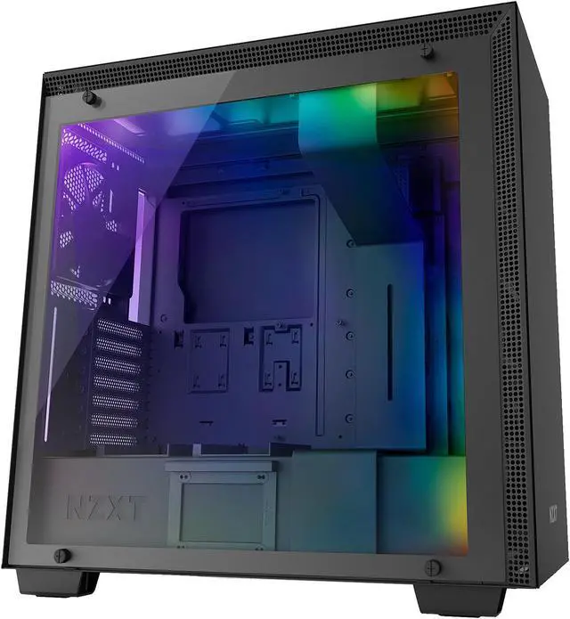 Main image of NZXT H700i - ATX Mid-Tower PC Gaming Case - CAM-Powered Smart Device - RGB and Fan Control - Tempered Glass Panel - Enhanced Cable Management System - Water-Cooling Ready - Black