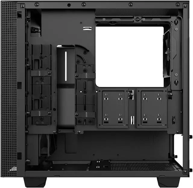 Alt view image 4 of 8 - NZXT H400i - MicroATX PC Gaming Case - RGB Lighting and Fan Control - CAM-Powered Smart Device - Tempered Glass Panel - Enhanced Cable Management System - Water-Cooling Ready - Black