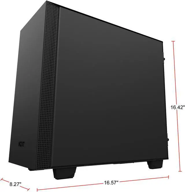 Alt view image 6 of 8 - NZXT H400i - MicroATX PC Gaming Case - RGB Lighting and Fan Control - CAM-Powered Smart Device - Tempered Glass Panel - Enhanced Cable Management System - Water-Cooling Ready - Black