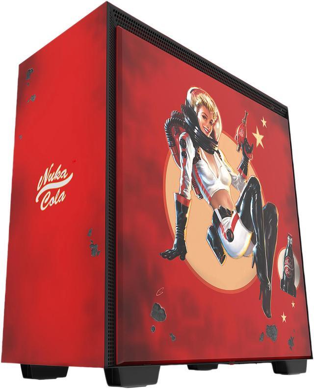 Alt view image 4 of 15 - NZXT H700 - Limited Edition Nuka-Cola - ATX Mid-Tower PC Gaming Case - Tempered Glass Panel - Enhanced Cable Management System - Water-Cooling Ready - Limited Edition Nuka-Cola