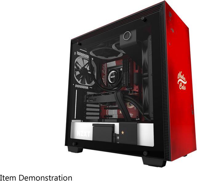 Alt view image 10 of 15 - NZXT H700 - Limited Edition Nuka-Cola - ATX Mid-Tower PC Gaming Case - Tempered Glass Panel - Enhanced Cable Management System - Water-Cooling Ready - Limited Edition Nuka-Cola