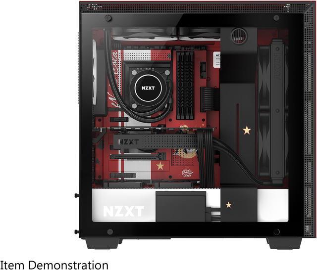 Alt view image 9 of 15 - NZXT H700 - Limited Edition Nuka-Cola - ATX Mid-Tower PC Gaming Case - Tempered Glass Panel - Enhanced Cable Management System - Water-Cooling Ready - Limited Edition Nuka-Cola