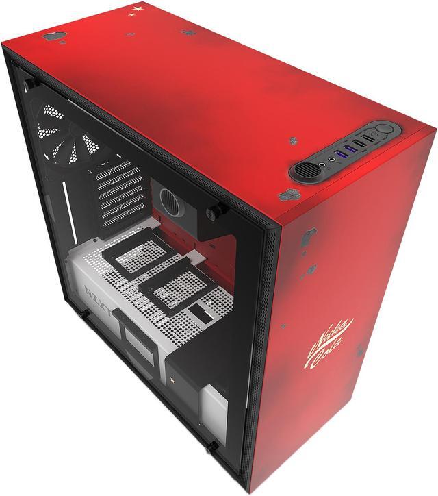 Alt view image 11 of 15 - NZXT H700 - Limited Edition Nuka-Cola - ATX Mid-Tower PC Gaming Case - Tempered Glass Panel - Enhanced Cable Management System - Water-Cooling Ready - Limited Edition Nuka-Cola
