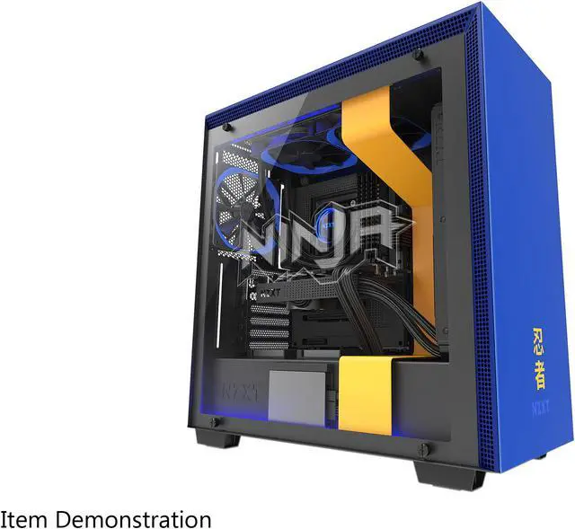 Alt view image 14 of 19 - NZXT H700i - Licensed Ninja Edition - ATX Mid-Tower PC Gaming Case - Radium-Etched Ninja Logo - Tempered Glass Panel - RGB and Fan Control - Enhanced Cable Management System - Water-Cooling Ready
