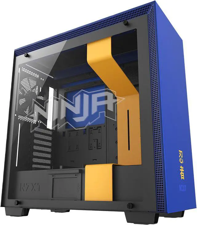 Main image of NZXT H700i - Licensed Ninja Edition - ATX Mid-Tower PC Gaming Case - Radium-Etched Ninja Logo - Tempered Glass Panel - RGB and Fan Control - Enhanced Cable Management System - Water-Cooling Ready