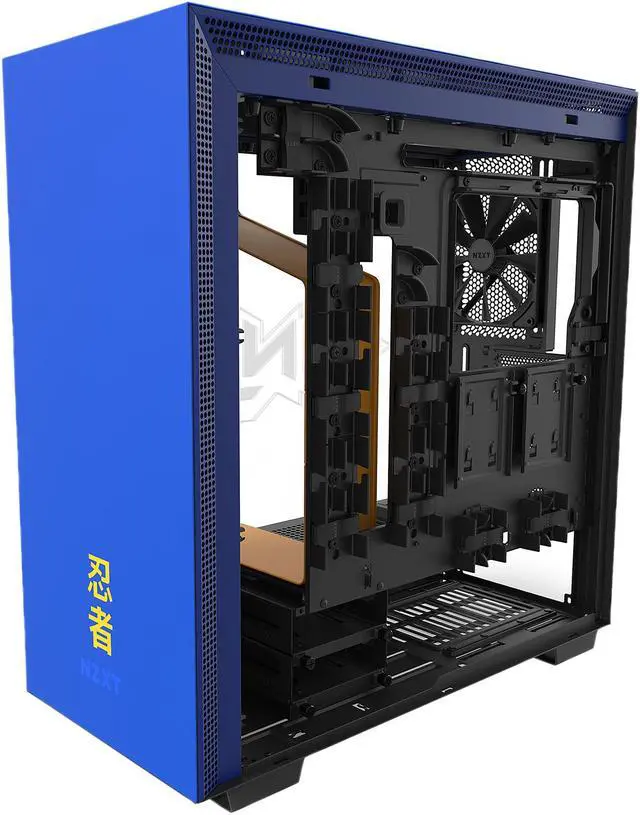 Alt view image 7 of 19 - NZXT H700i - Licensed Ninja Edition - ATX Mid-Tower PC Gaming Case - Radium-Etched Ninja Logo - Tempered Glass Panel - RGB and Fan Control - Enhanced Cable Management System - Water-Cooling Ready