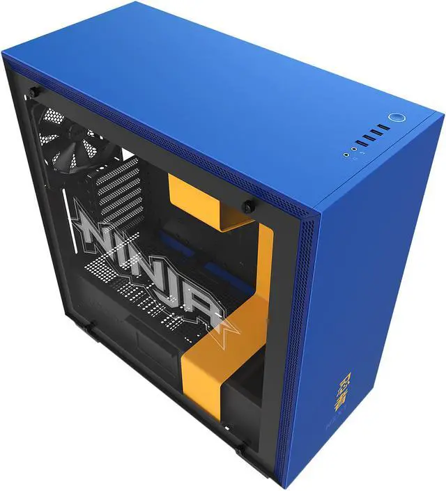 Alt view image 15 of 19 - NZXT H700i - Licensed Ninja Edition - ATX Mid-Tower PC Gaming Case - Radium-Etched Ninja Logo - Tempered Glass Panel - RGB and Fan Control - Enhanced Cable Management System - Water-Cooling Ready