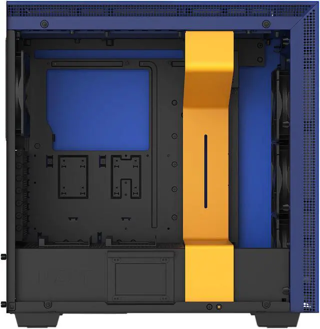 Alt view image 9 of 19 - NZXT H700i - Licensed Ninja Edition - ATX Mid-Tower PC Gaming Case - Radium-Etched Ninja Logo - Tempered Glass Panel - RGB and Fan Control - Enhanced Cable Management System - Water-Cooling Ready