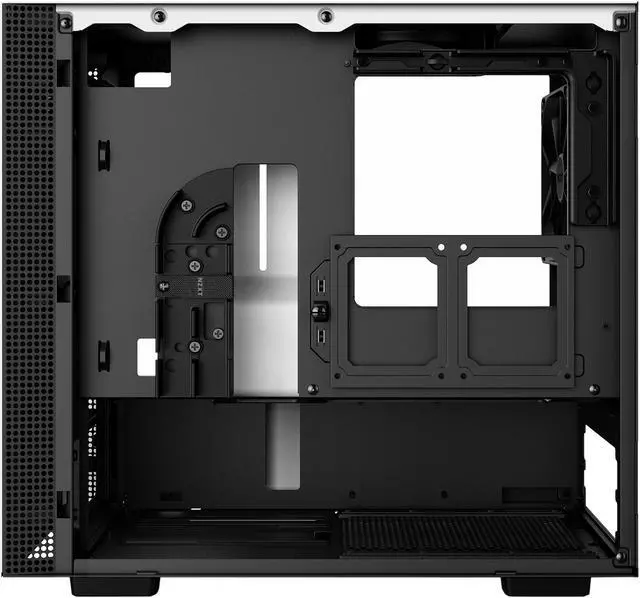 Alt view image 5 of 8 - NZXT H200 - Mini-ITX PC Gaming Case - Tempered Glass Panel - All-Steel Construction - Enhanced Cable Management System - Water Cooling Ready - White/Black