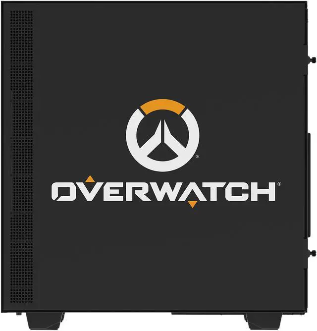 Alt view image 4 of 13 - NZXT H500 - Overwatch Special Edition - Compact ATX Mid-Tower PC Gaming Case - Tempered Glass Panel - All-Steel Construction - Enhanced Cable Management System - Water-Cooling Ready