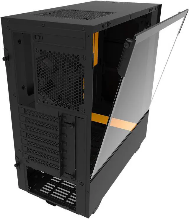 Alt view image 8 of 13 - NZXT H500 - Overwatch Special Edition - Compact ATX Mid-Tower PC Gaming Case - Tempered Glass Panel - All-Steel Construction - Enhanced Cable Management System - Water-Cooling Ready