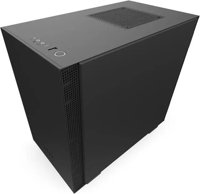 Alt view image 5 of 13 - NZXT H210 - Mini-ITX PC Gaming Case - Front I/O USB Type-C Port - Tempered Glass Side Panel - Cable Management System - Water-Cooling Ready - Radiator Bracket - Steel Construction - Black