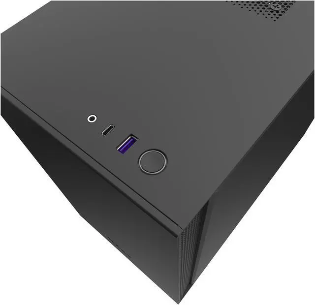 Alt view image 7 of 13 - NZXT H210 - Mini-ITX PC Gaming Case - Front I/O USB Type-C Port - Tempered Glass Side Panel - Cable Management System - Water-Cooling Ready - Radiator Bracket - Steel Construction - Black