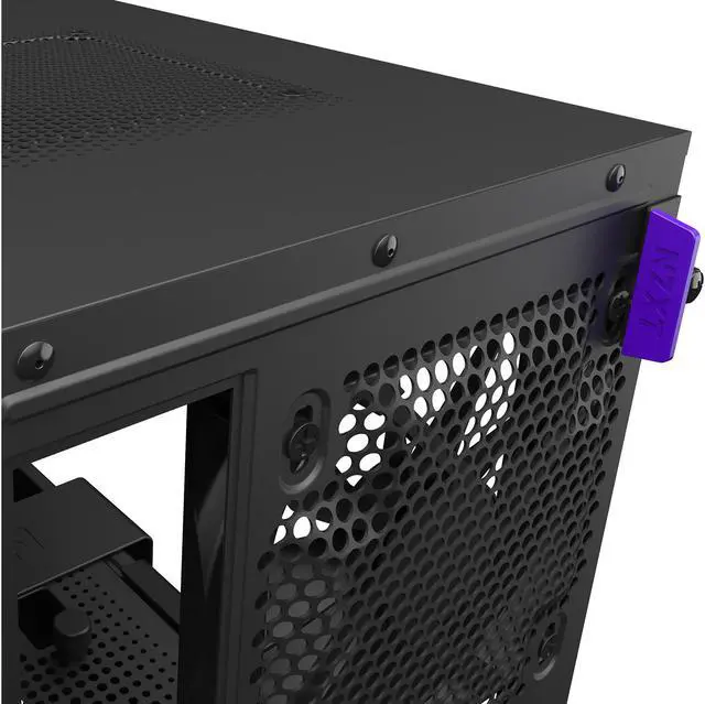 Alt view image 10 of 13 - NZXT H210 - Mini-ITX PC Gaming Case - Front I/O USB Type-C Port - Tempered Glass Side Panel - Cable Management System - Water-Cooling Ready - Radiator Bracket - Steel Construction - Black