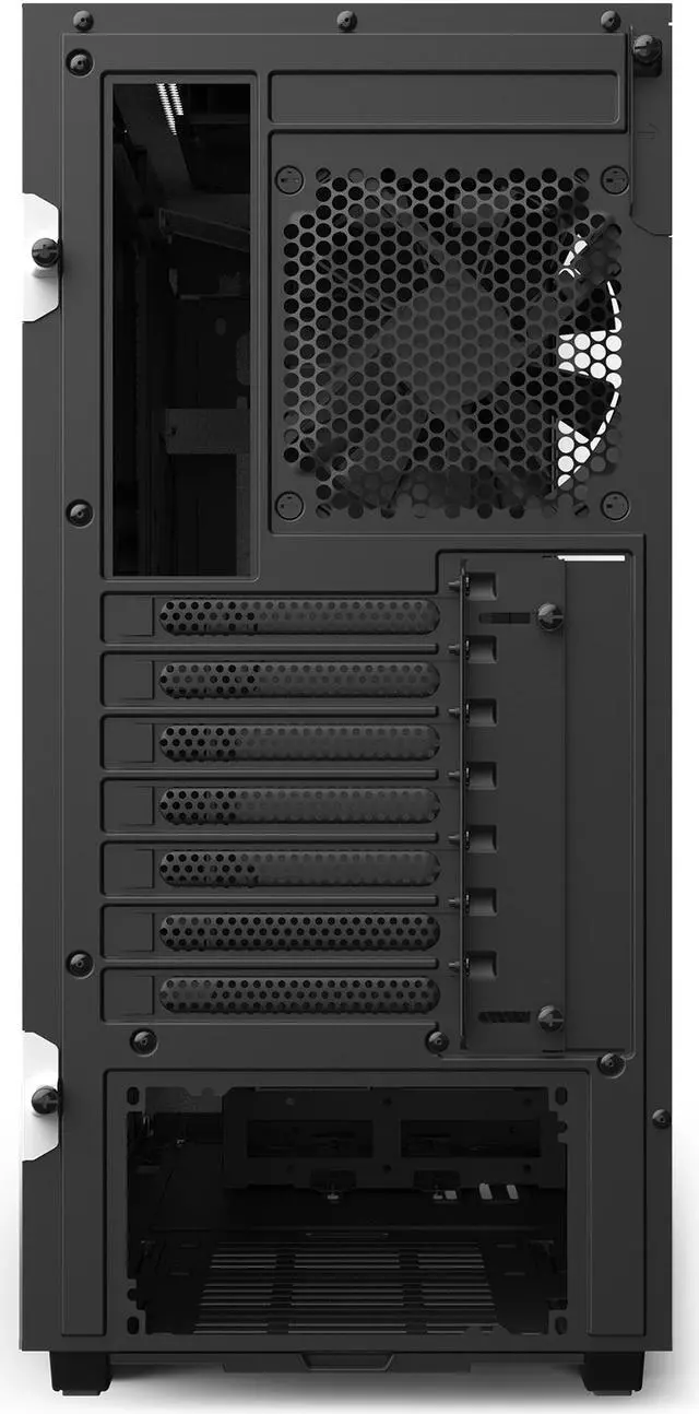 Alt view image 11 of 20 - NZXT H510 - Compact ATX Mid-Tower PC Gaming Case - Front I/O USB Type-C Port - Tempered Glass Side Panel - Cable Management System - Water-Cooling Ready - Steel Construction - White/Black, CA-H510B-W1