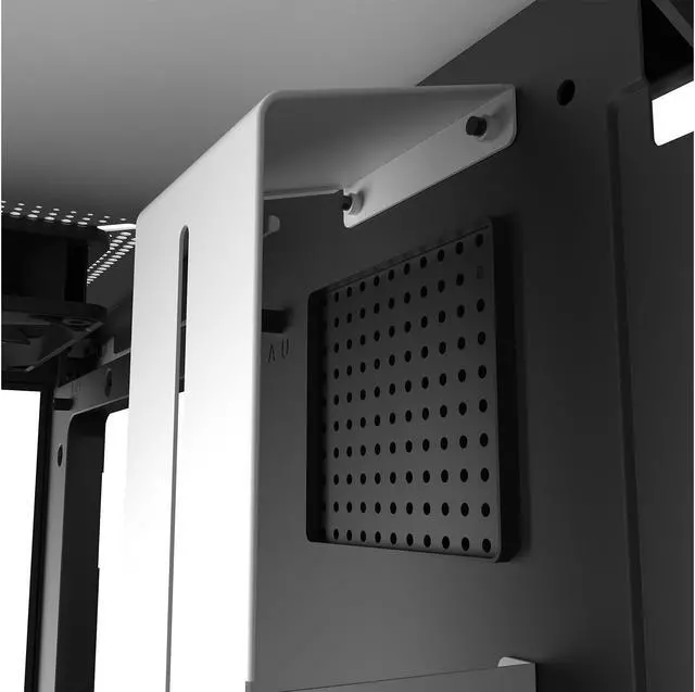Alt view image 10 of 14 - NZXT H510i - Compact ATX Mid -Tower PC Gaming Case - Front I/O USB Type-C Port - Vertical GPU Mount - Tempered Glass Side Panel - Integrated RGB Lighting - Water-Cooling Ready - White/Black