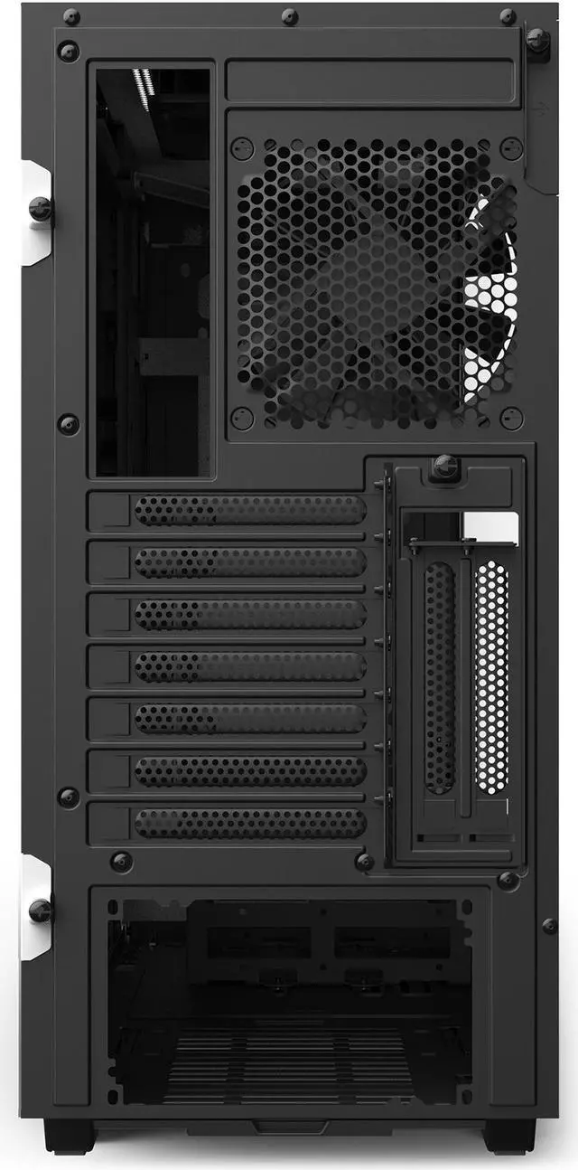 Alt view image 13 of 14 - NZXT H510i - Compact ATX Mid -Tower PC Gaming Case - Front I/O USB Type-C Port - Vertical GPU Mount - Tempered Glass Side Panel - Integrated RGB Lighting - Water-Cooling Ready - White/Black