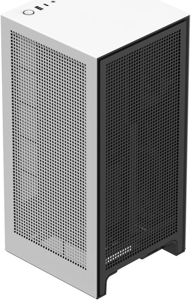 Alt view image 7 of 20 - NZXT H1 CA-H16WR-W1-US Matte White SGCC Steel / Tempered Glass Mini-ITX Computer Case with 650W SFX-L 80Plus Gold Fully Modular Power Supply and 140mm AIO Liquid Cooler