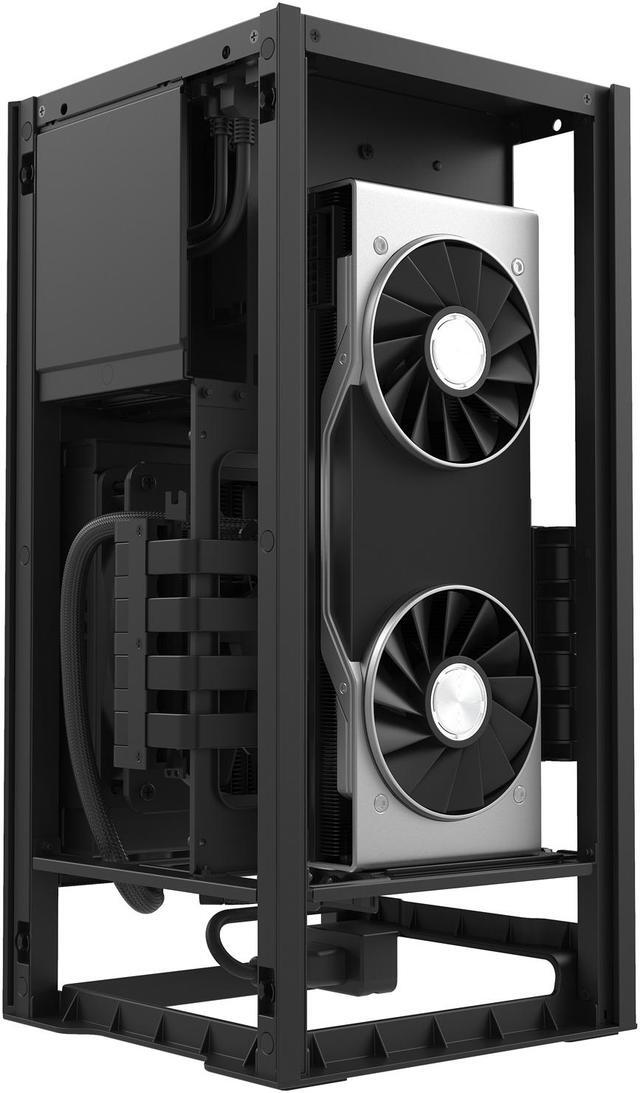 Alt view image 16 of 20 - NZXT H1 CA-H16WR-W1-US Matte White SGCC Steel / Tempered Glass Mini-ITX Computer Case with 650W SFX-L 80Plus Gold Fully Modular Power Supply and 140mm AIO Liquid Cooler