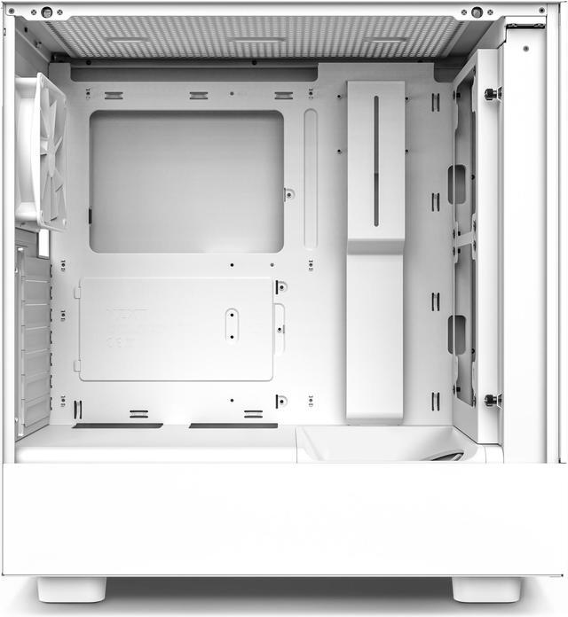 Alt view image 3 of 6 - NZXT H5 Flow - All White CC-H51FW-01 White SGCC Steel, Tempered Glass ATX, Micro-ATX, mini-ITX Computer Cases