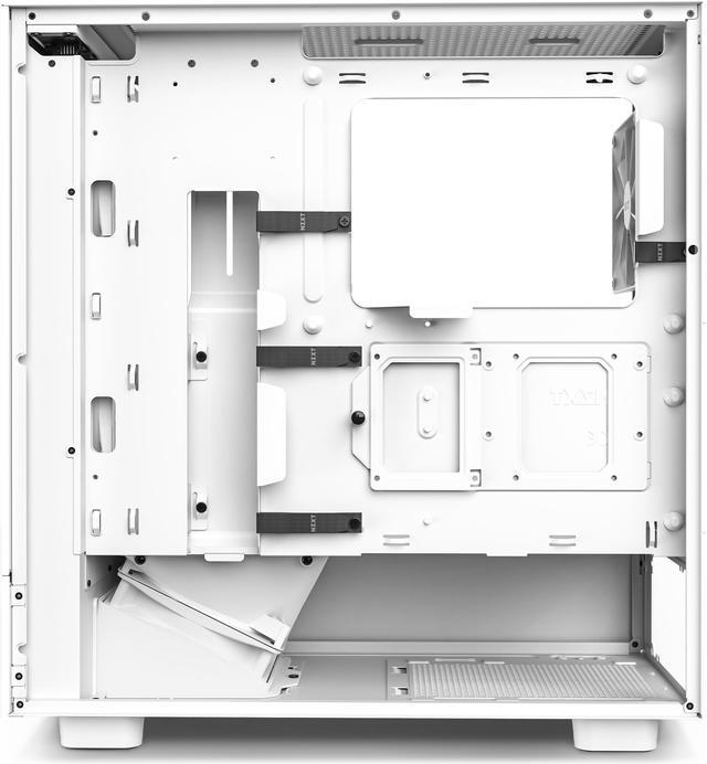 Alt view image 5 of 6 - NZXT H5 Flow - All White CC-H51FW-01 White SGCC Steel, Tempered Glass ATX, Micro-ATX, mini-ITX Computer Cases