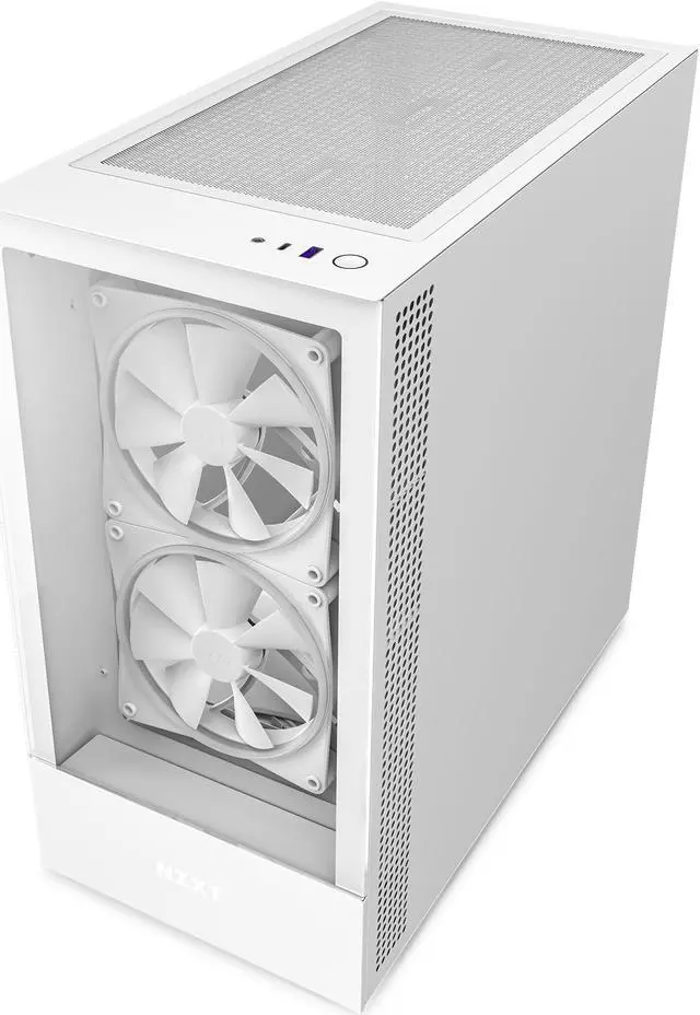 Alt view image 6 of 6 - NZXT H5 Elite - All White CC-H51EW-01 White SGCC Steel, Tempered Glass ATX, Micro-ATX, mini-ITX Computer Cases