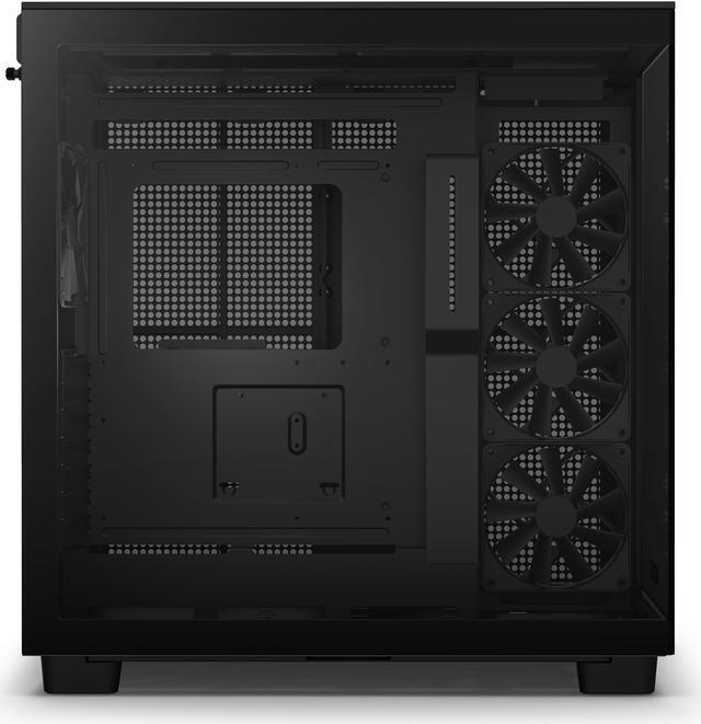 Alt view image 4 of 17 - NZXT H9 Flow - All Black - CM-H91FB-01 - Dual-Chamber Mid-Tower Airflow Case