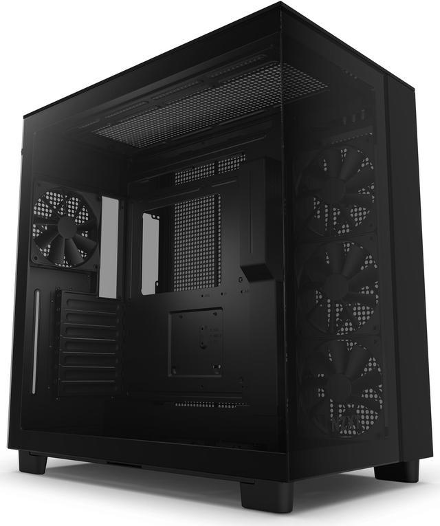 Alt view image 11 of 17 - NZXT H9 Flow - All Black - CM-H91FB-01 - Dual-Chamber Mid-Tower Airflow Case