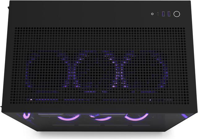 Alt view image 12 of 17 - NZXT H9 Flow - All Black - CM-H91FB-01 - Dual-Chamber Mid-Tower Airflow Case