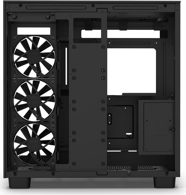 Alt view image 15 of 17 - NZXT H9 Flow - All Black - CM-H91FB-01 - Dual-Chamber Mid-Tower Airflow Case
