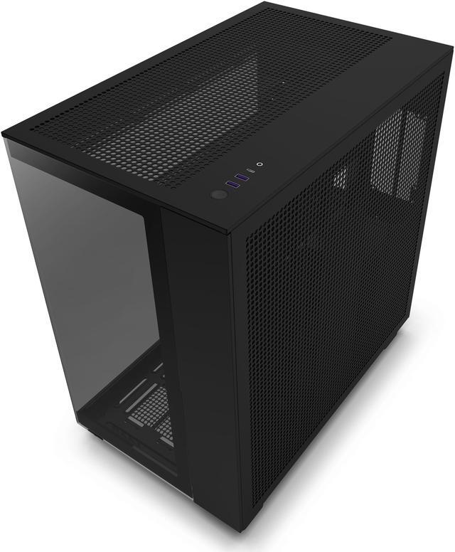 Alt view image 17 of 17 - NZXT H9 Flow - All Black - CM-H91FB-01 - Dual-Chamber Mid-Tower Airflow Case