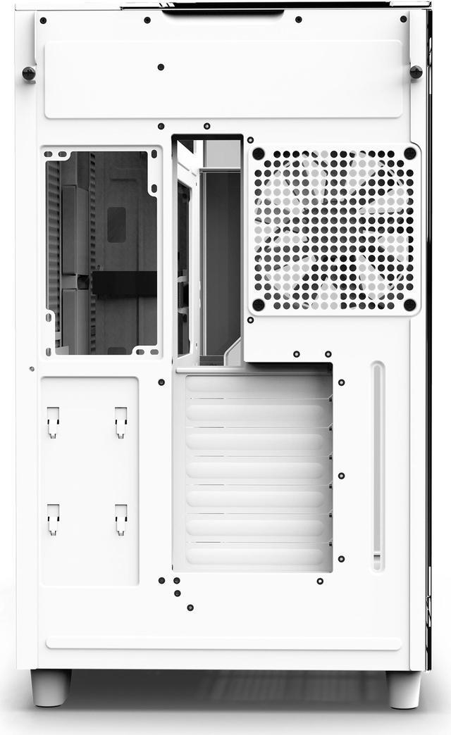 Alt view image 4 of 19 - NZXT H9 Elite - All White - CM-H91EW-01 - Premium Dual-Chamber - Mid-Tower - RGB Fans - Case